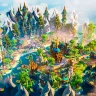 Magic Village Map | Blue Theme⛅